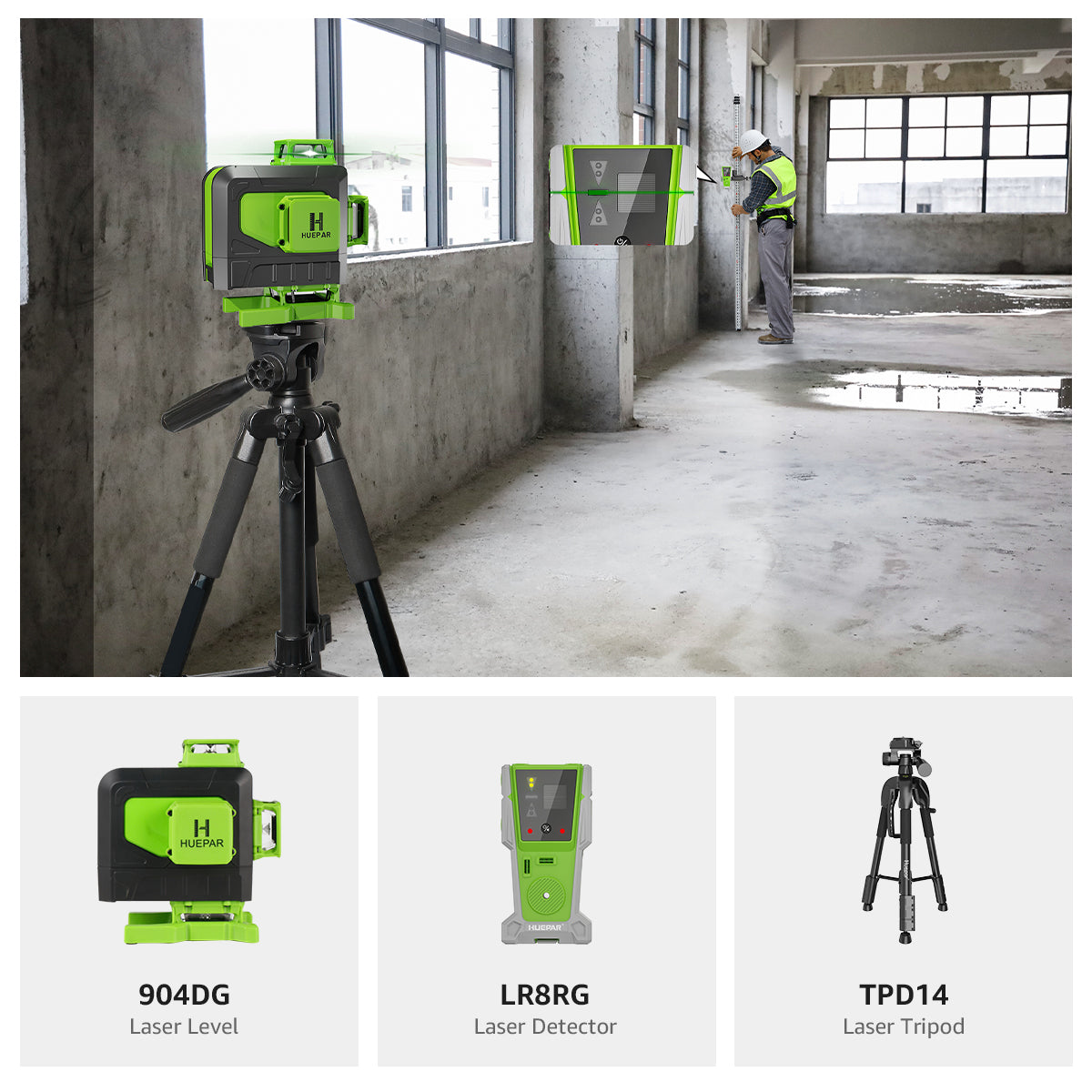 Huepar 904DG Laser Level - 4D Laser Levels
