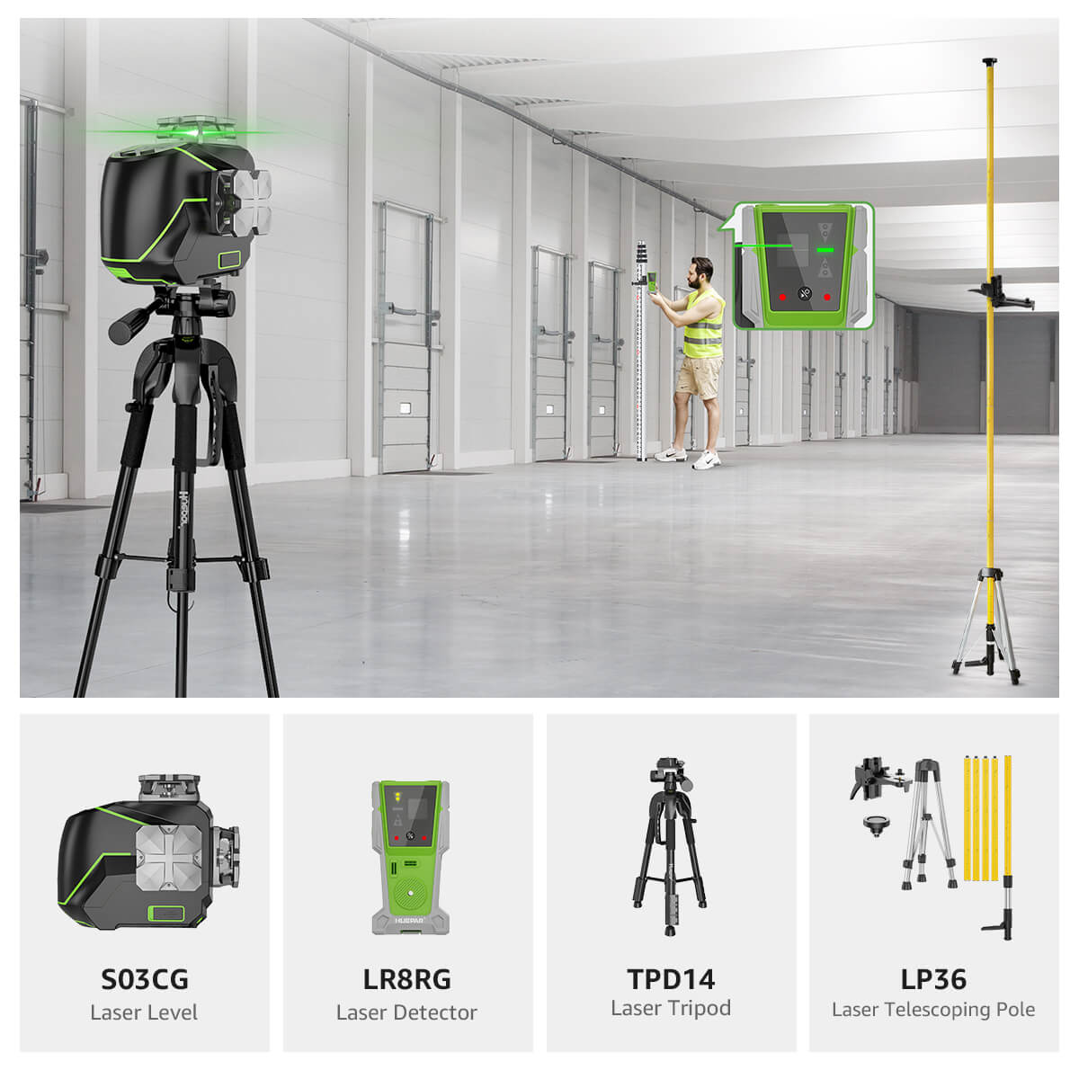 Huepar S03CG Pro Kit Pro Kit -