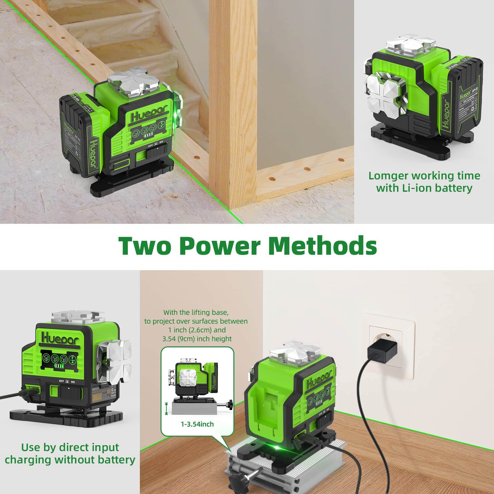 Huepar P03DG Laser Level - 3D Laser Levels