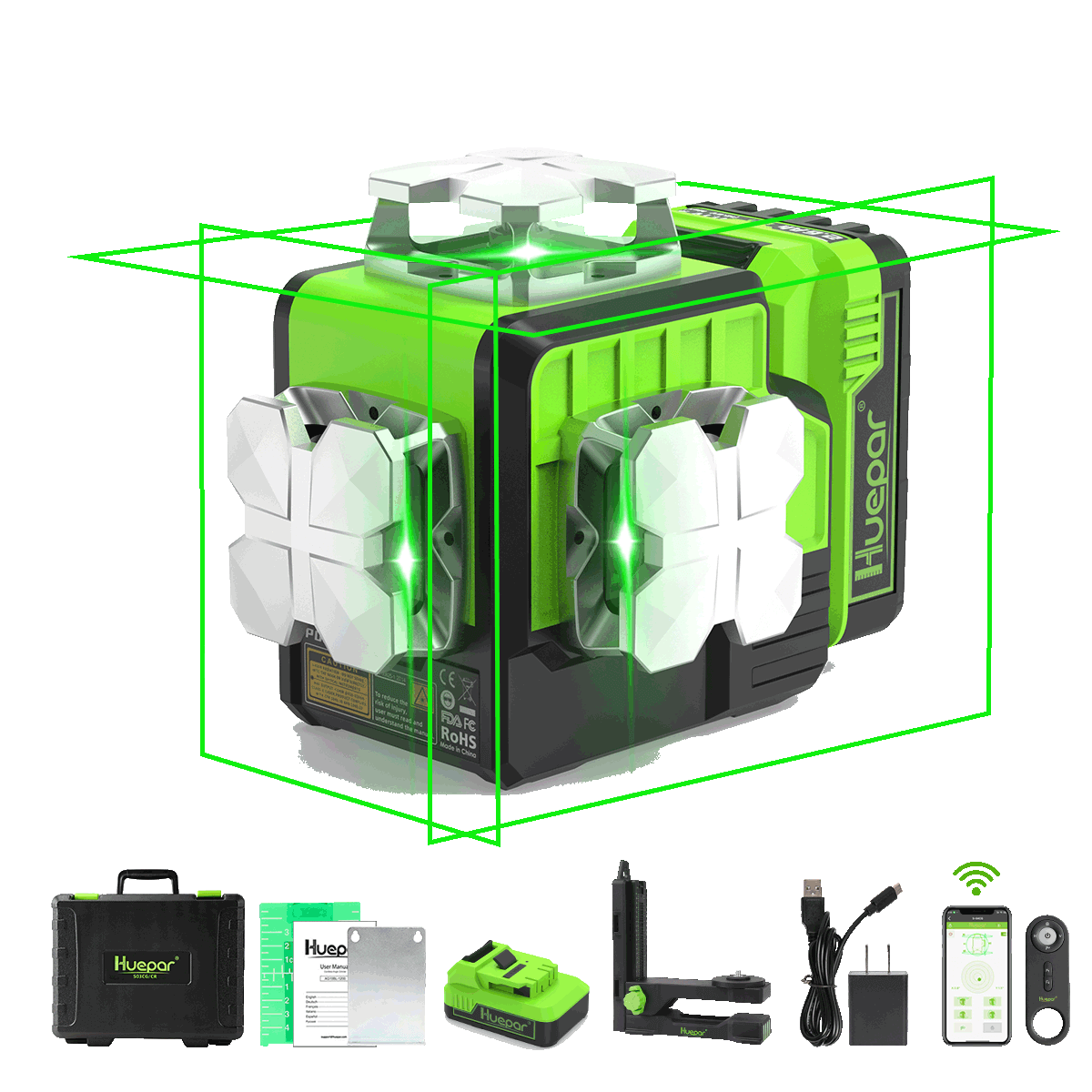 Huepar P03CG Laser Level P03CG - 3D Laser Levels