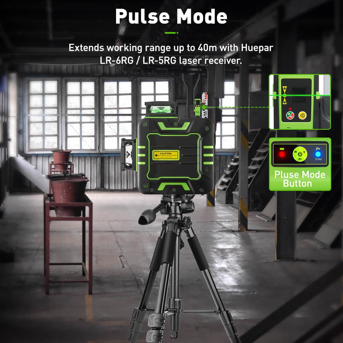 Huepar R03CG Laser Level - 3D Laser Levels