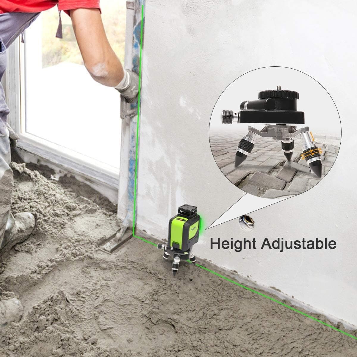 Huepar AT2 - Laser Level 360° Rotating Base Adapter - Adapter