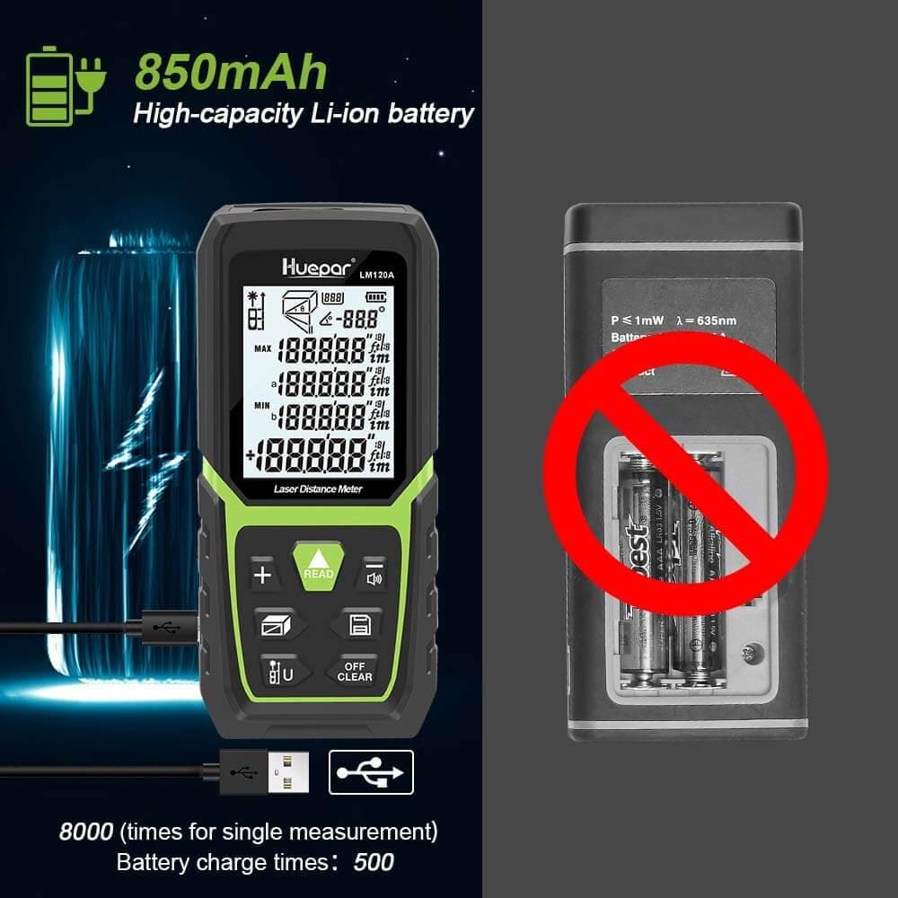 Huepar LM120A - 120M Laser Distance Meter - Laser Distance Meter