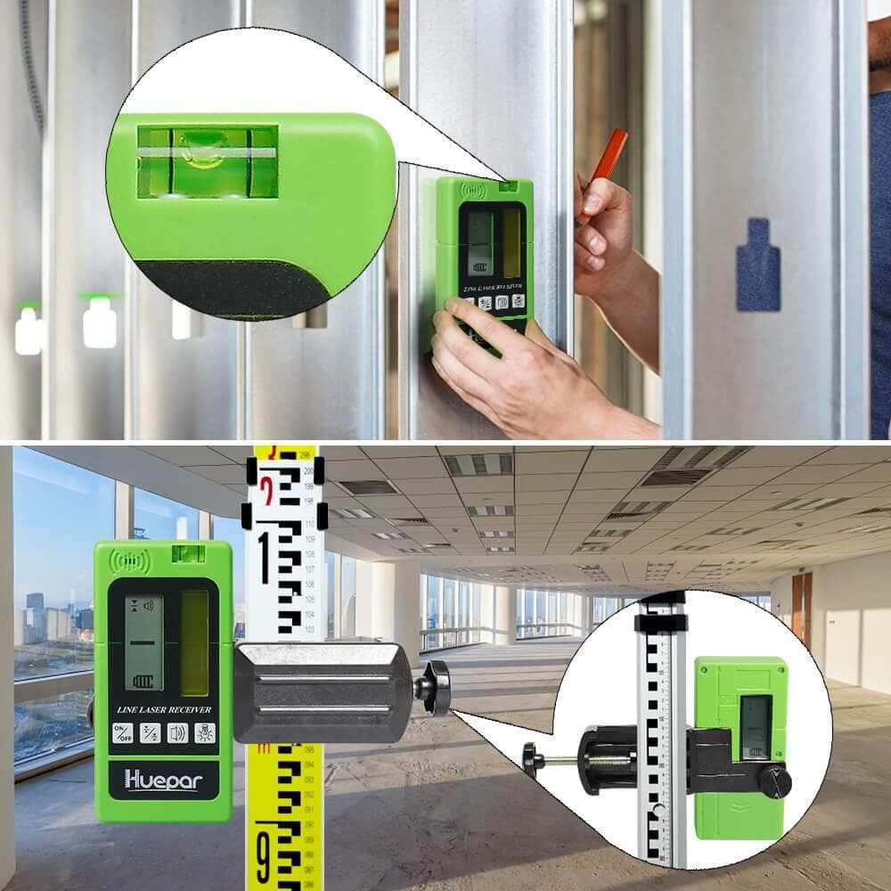 Huepar LR5RG - Laser Detector/Line Laser Receiver - Line Laser Receiver