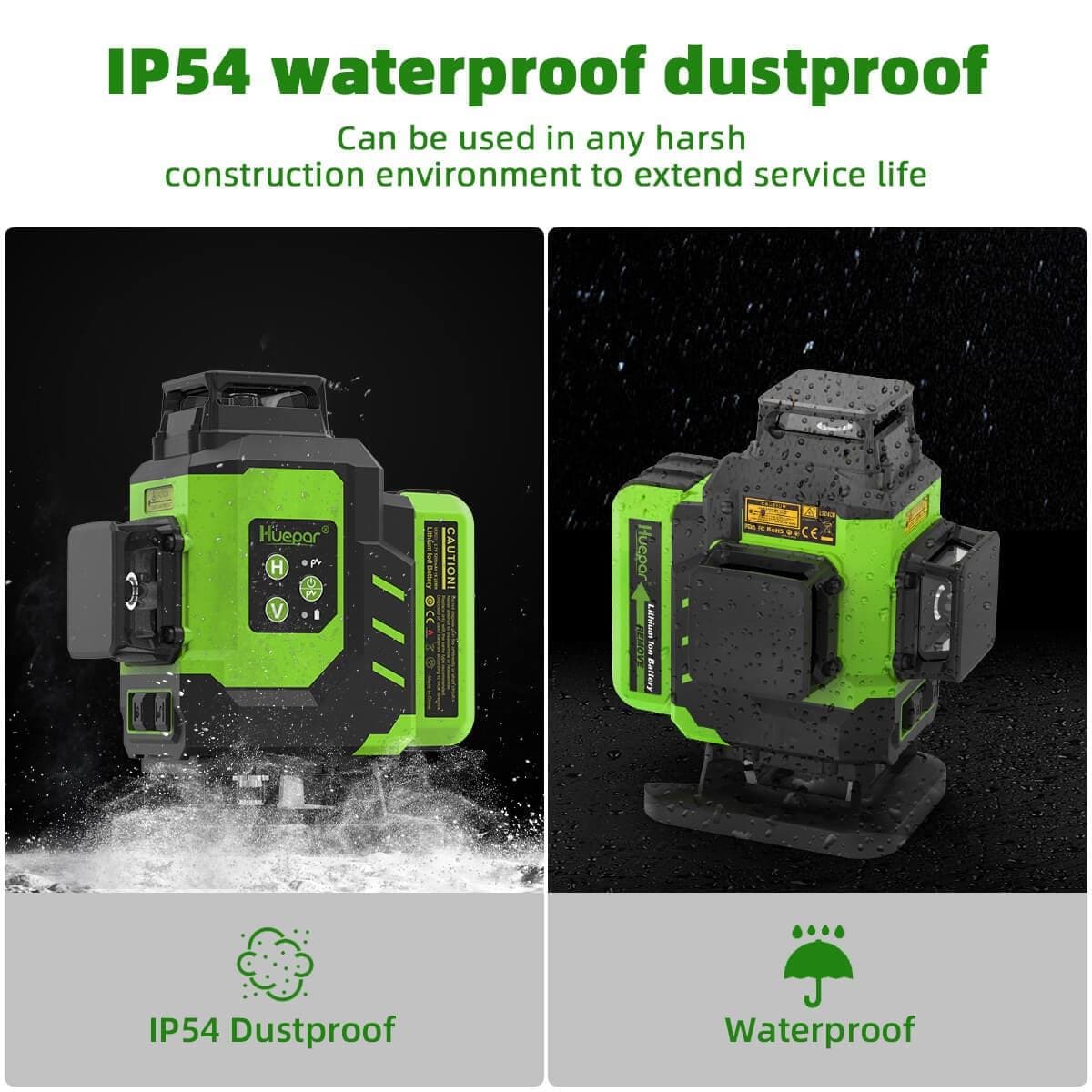 Huepar LS04CG Laser Level - 4D Laser Levels