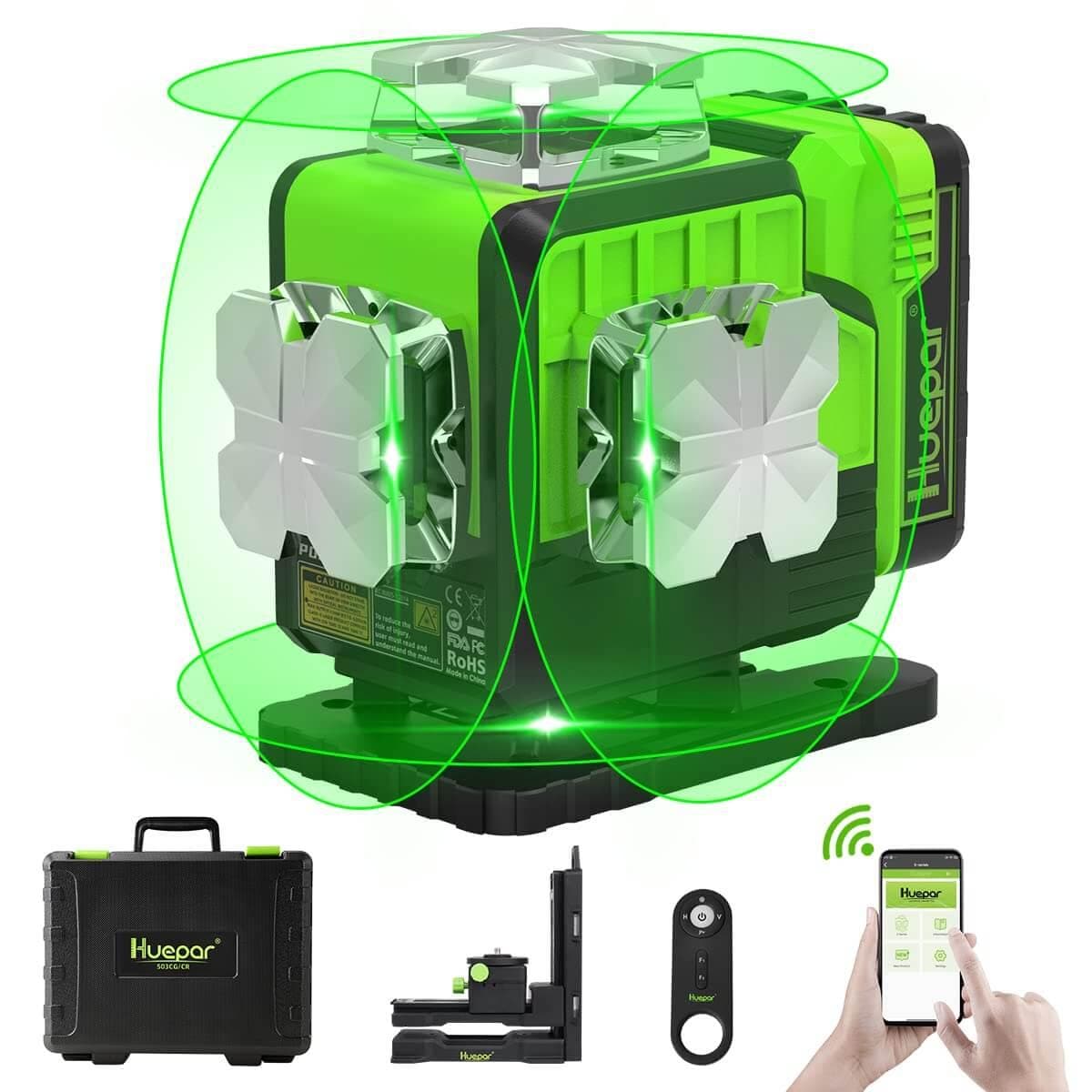 Huepar P04CG Laser Level - 4D Laser Levels