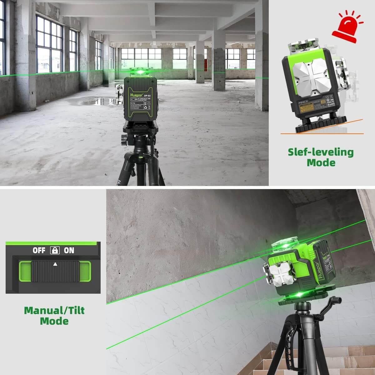 Huepar P04CG Laser Level - 4D Laser Levels