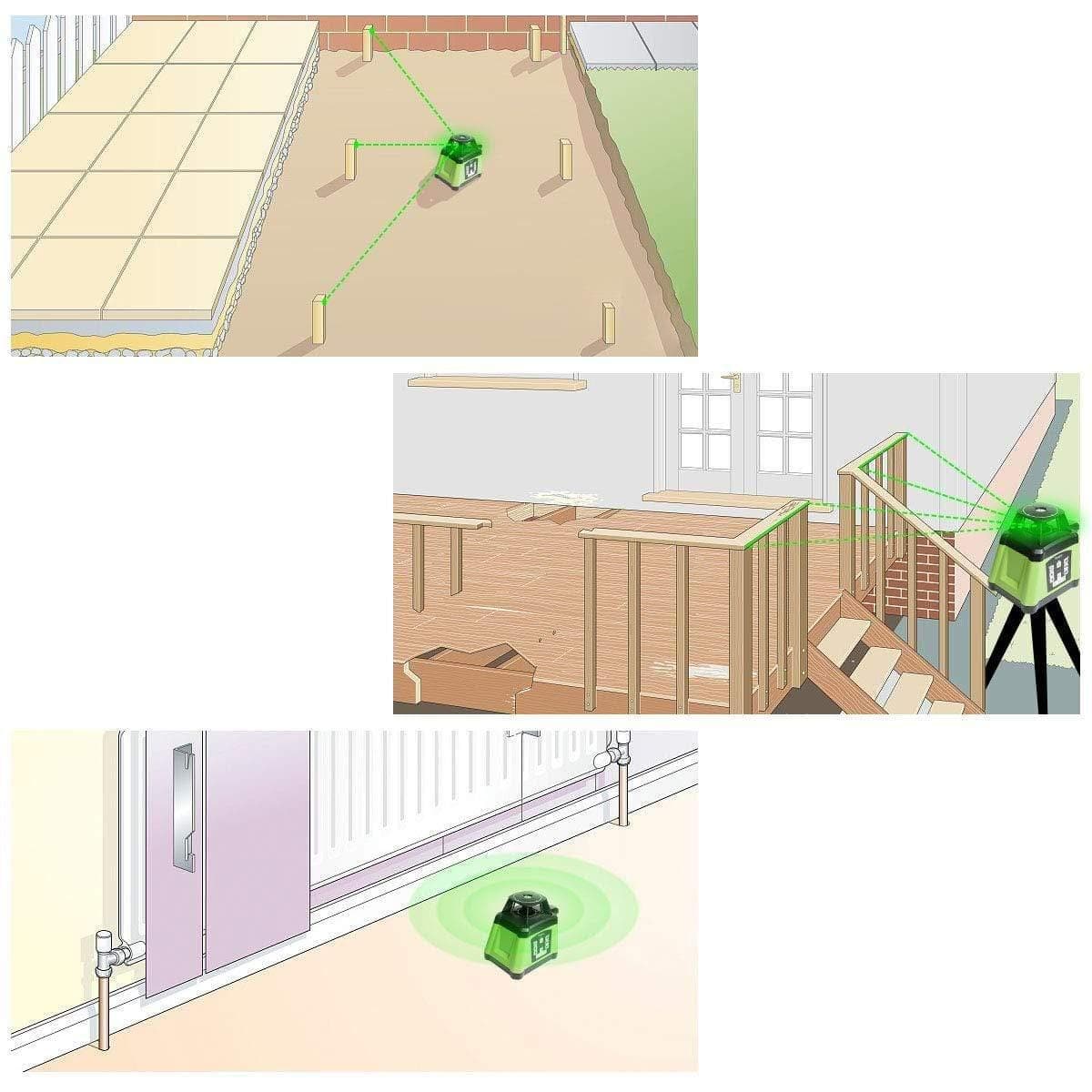 Huepar RL200HVG Laser Level - Rotary Laser Levels
