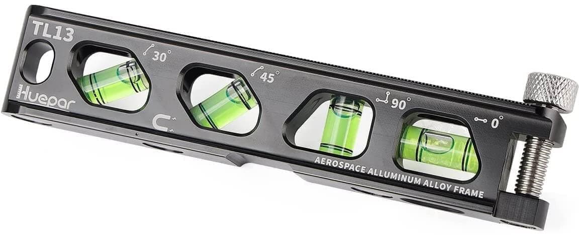 Huepar TL13 - Durable Material Torpedo Level with Easy-to-read high-visibility bubbles - Torpedo Level