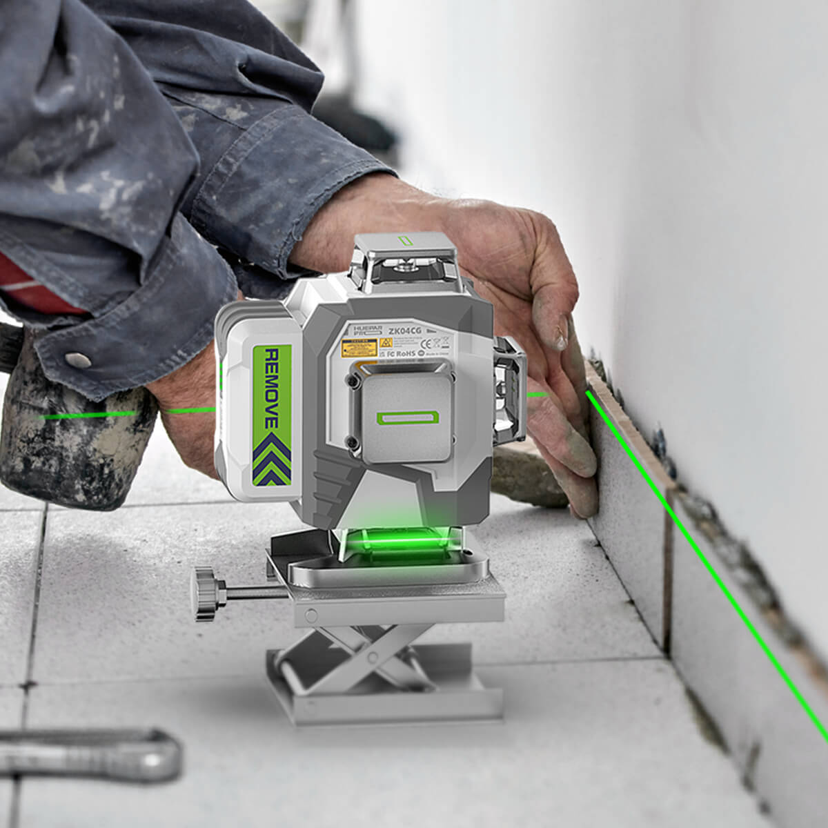 Huepar Pro ZK04CG Laser Level - 4D Laser Levels