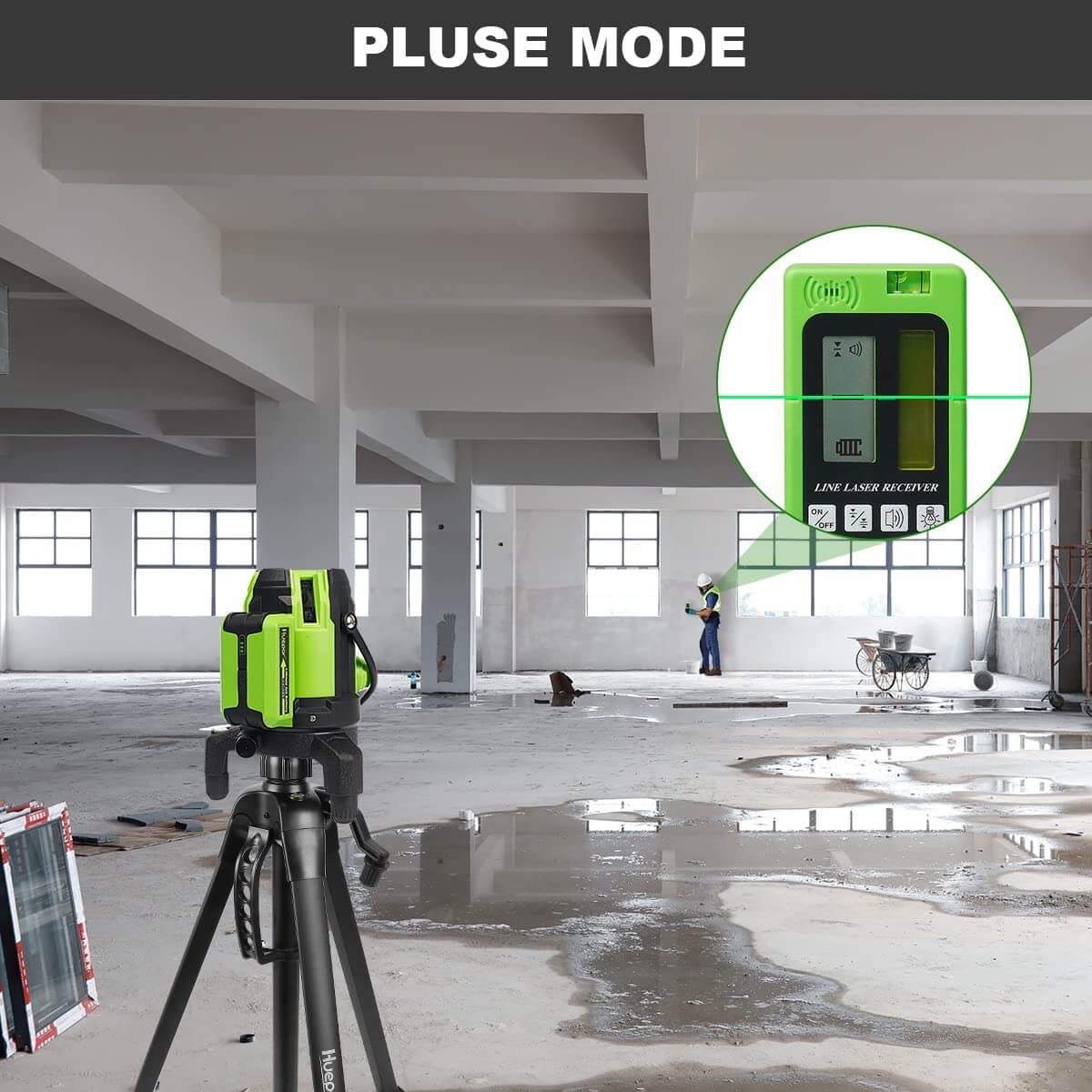 Huepar L141G Laser Level - Cross Line Laser Level