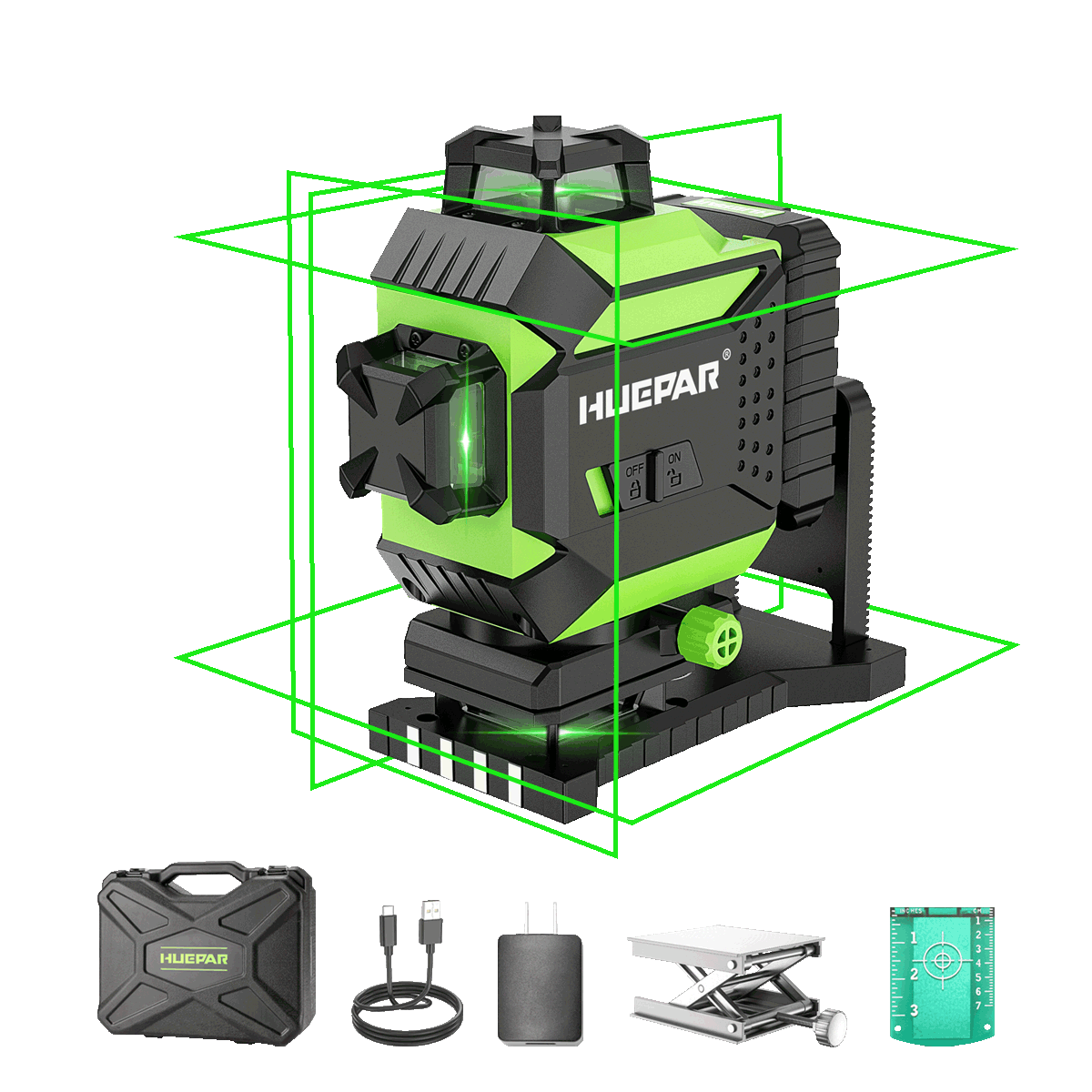 Huepar 704CG Laser Level 704CG - 4D Laser Levels