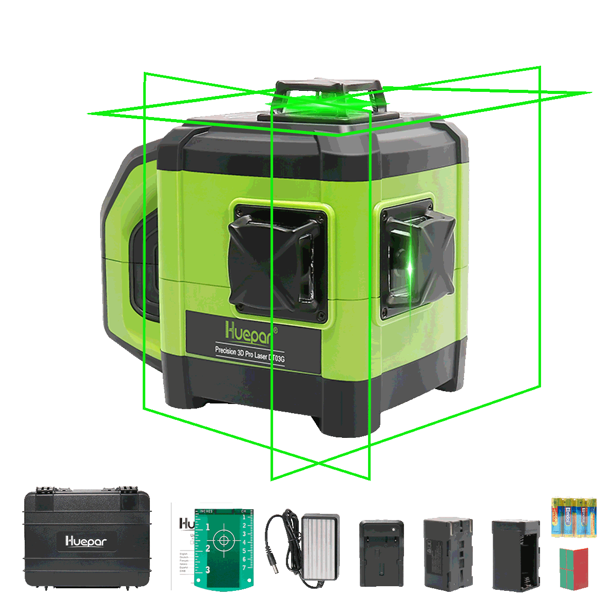 Huepar DT03CG+ Laser Level DT03CG - 3D Laser Levels