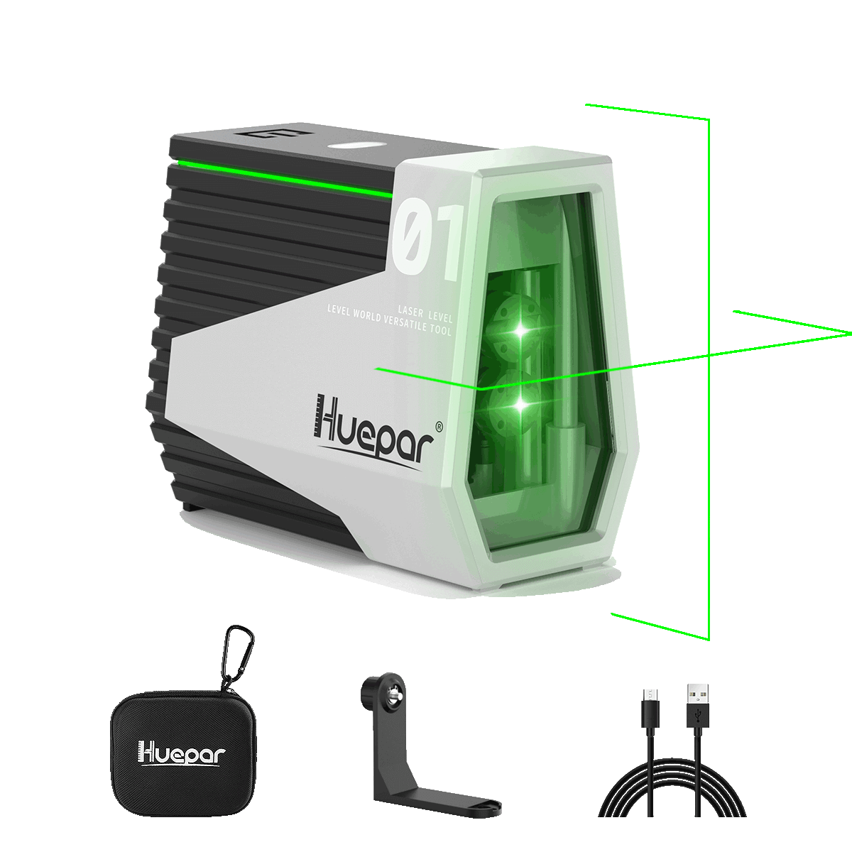 Huepar E011G Laser Level E011G - Cross Line Laser Level