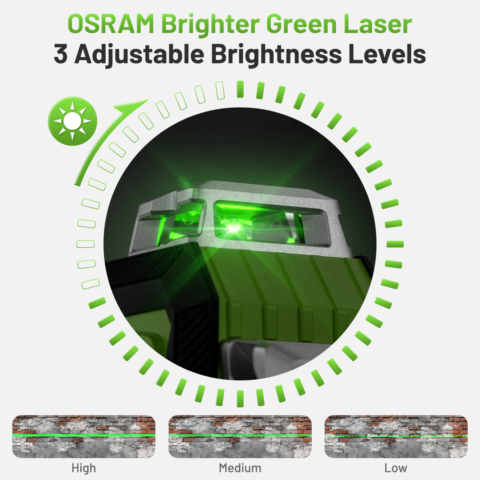 Huepar HX03CG Laser Level - 3D Laser Levels