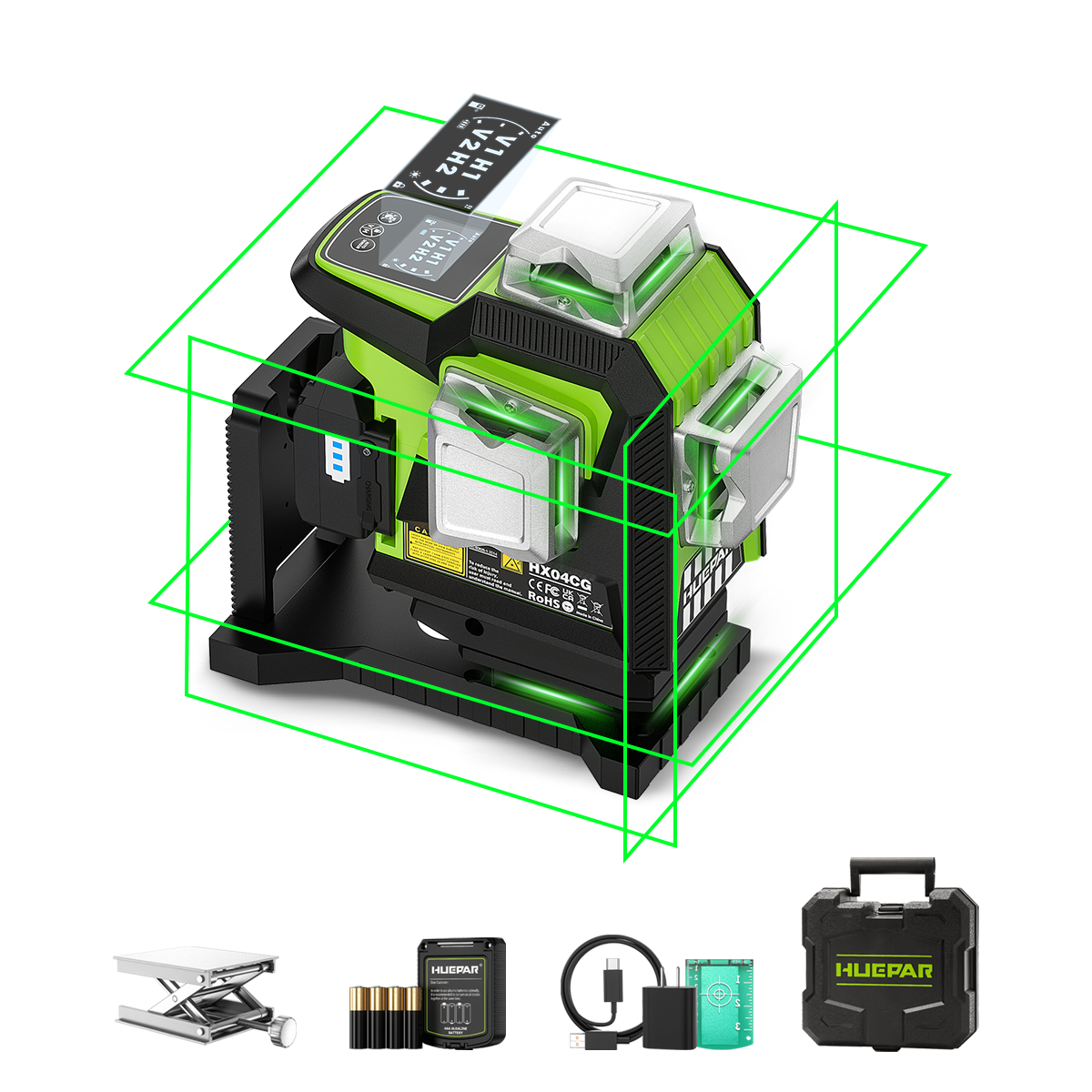 Huepar HX04CG Laser Level HX04CG - 4D Laser Levels