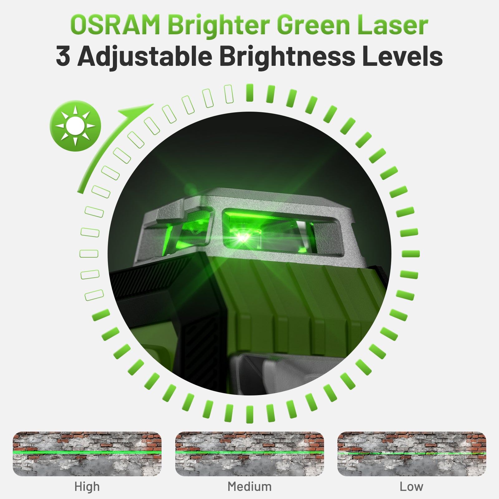 Huepar HX04CG Laser Level - 4D Laser Levels