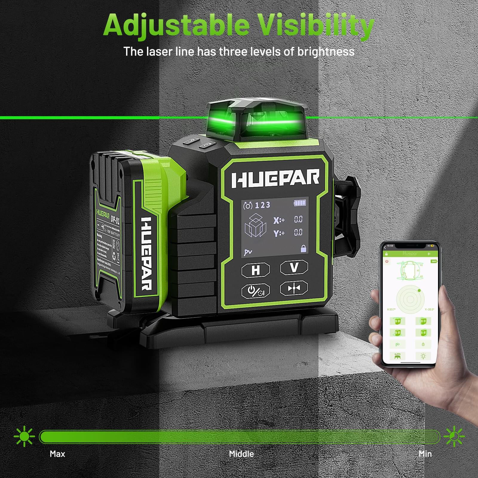 Huepar W03CG Laser Level - 3D Laser Levels