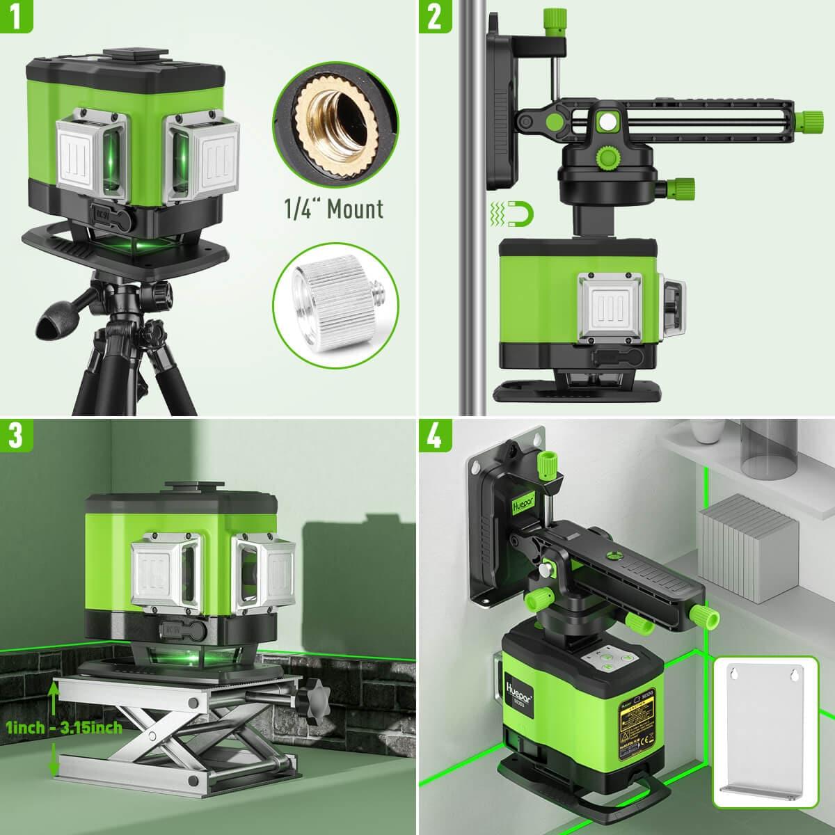 Huepar 503DG Laser Level - 3D Laser Levels