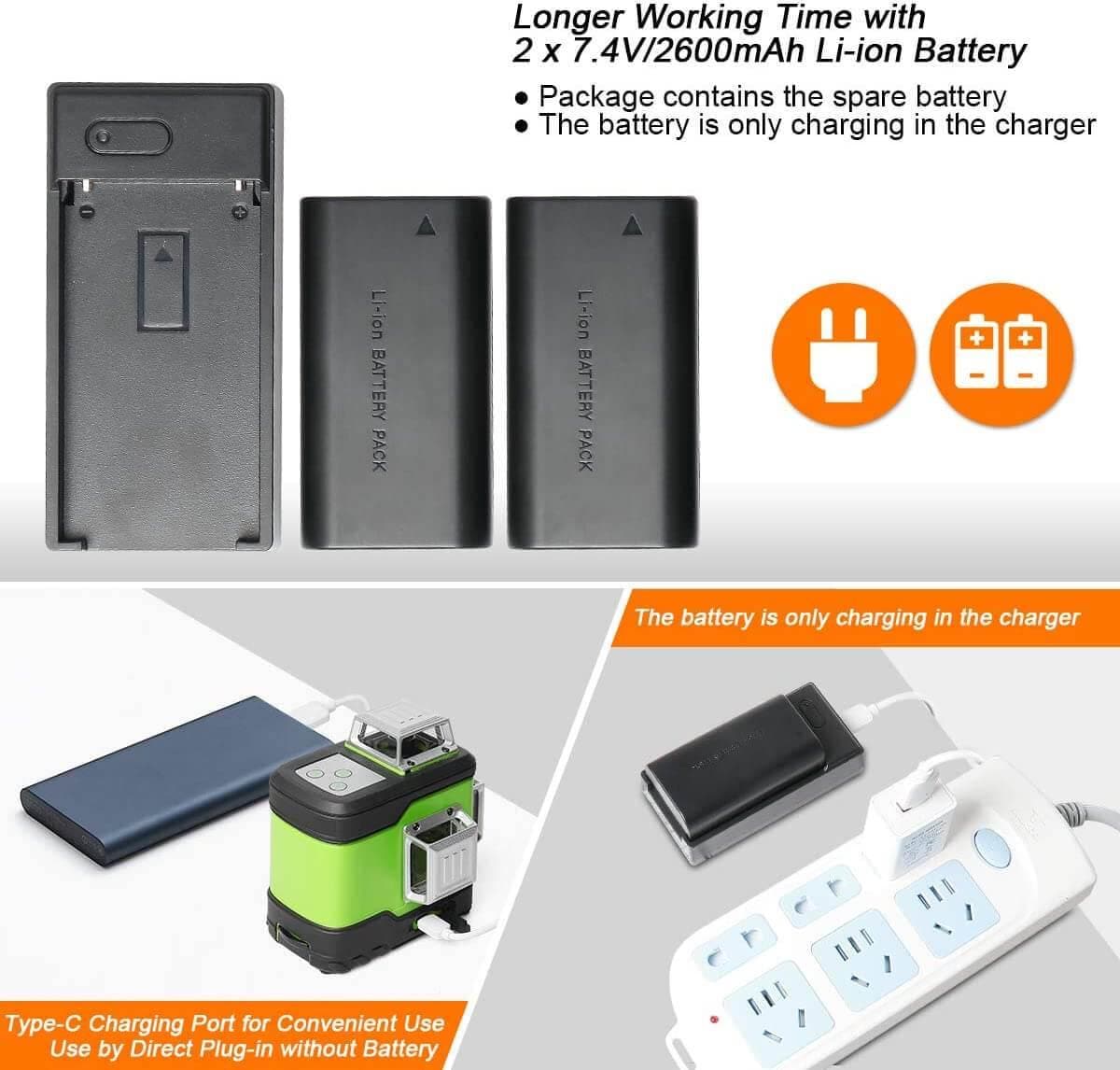 Huepar 503CG Laser Level - 3D Laser Levels