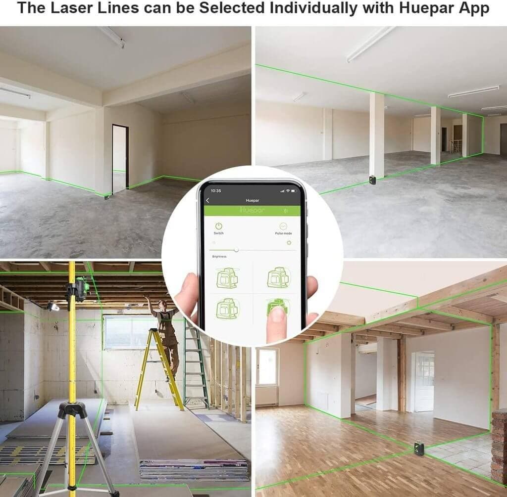 Huepar 603CG-BT Laser Level - 3D Laser Levels