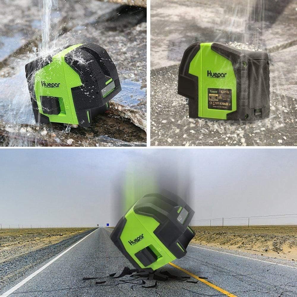 Huepar 8211G Laser Level - Cross Line Laser Level