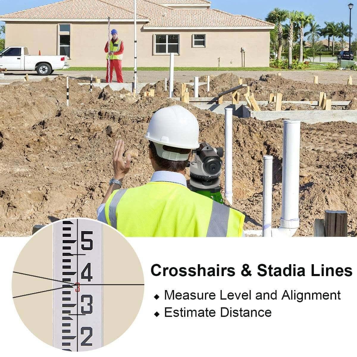 Huepar AL32X - Automatic Optical Level Measuring Tool - Automatic Optical Level