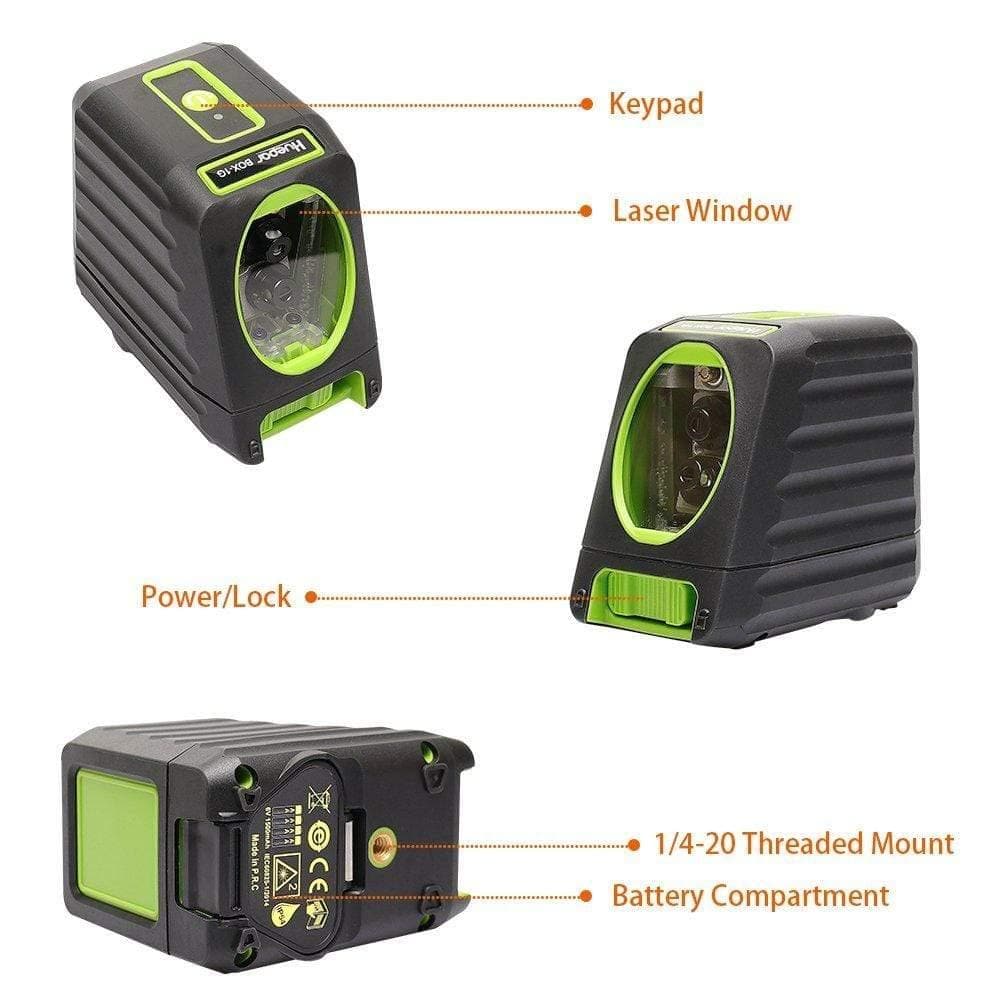 Huepar BOX1R Laser Level - Cross Line Laser Level