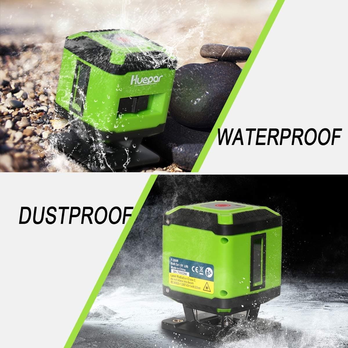 Huepar FL360G Laser Level - 3D Laser Levels