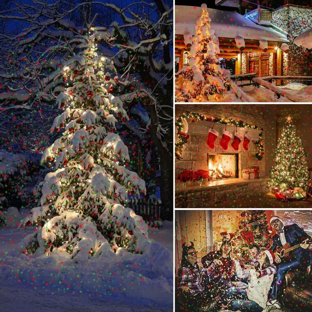 Huepar JGD - Indoor / Outdoor Remote Christmas Laser Light - LED Light Bulbs