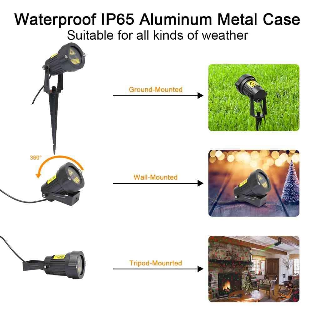 Huepar JGD - Indoor / Outdoor Remote Christmas Laser Light - LED Light Bulbs