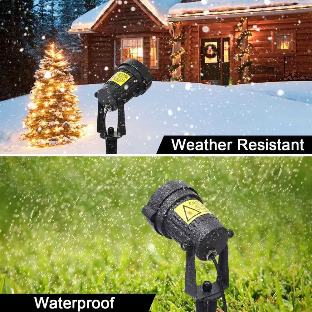 Huepar JGD - Indoor / Outdoor Remote Christmas Laser Light - LED Light Bulbs