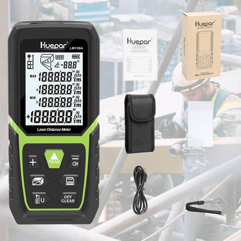 Huepar LM120A - 120M Laser Distance Meter - Laser Distance Meter