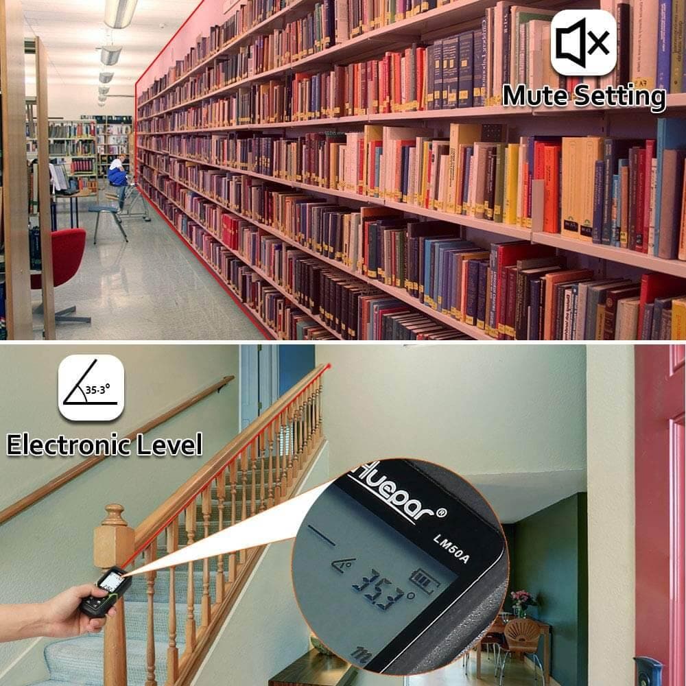 Huepar LM50A - 50M Laser Distance Meter - Laser Distance Meter