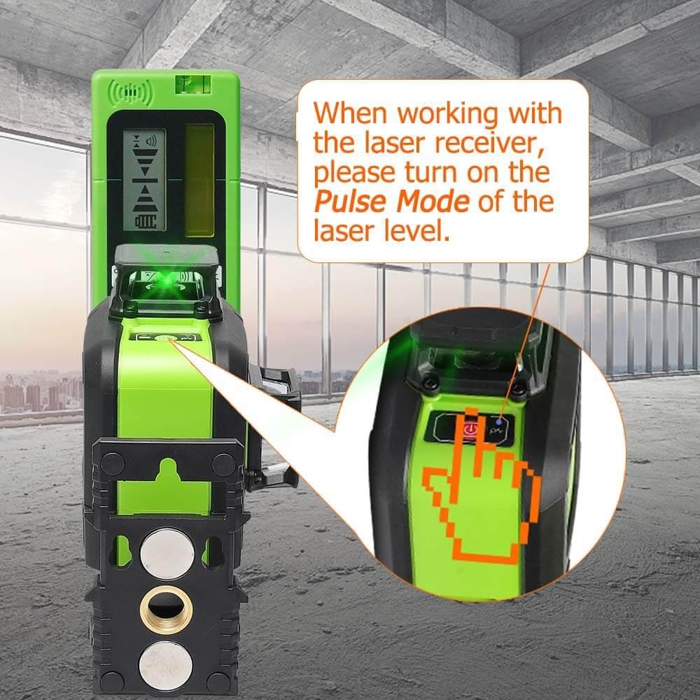 Huepar LR5RG - Laser Detector/Line Laser Receiver - Line Laser Receiver