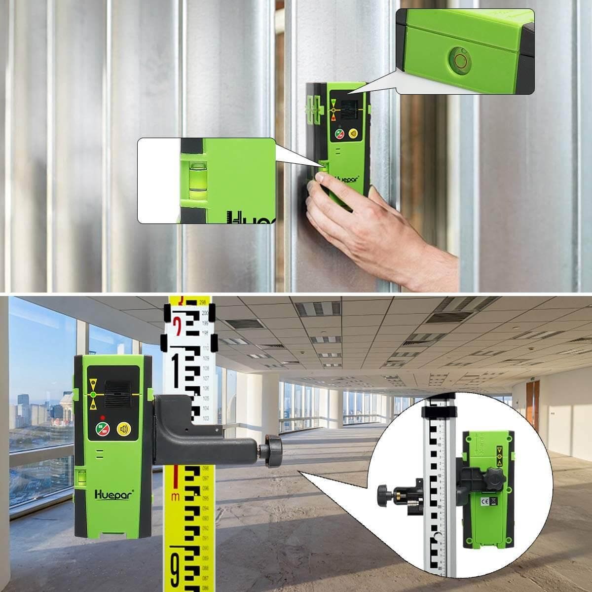 Huepar LR6RG - Laser Detector/Line Laser Receiver - Line Laser Receiver