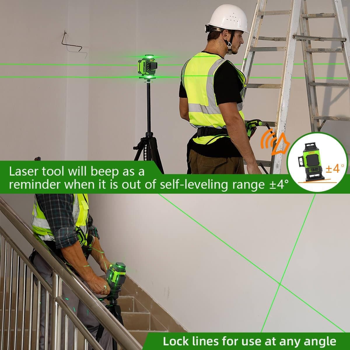 Huepar LS04CG Laser Level - 4D Laser Levels
