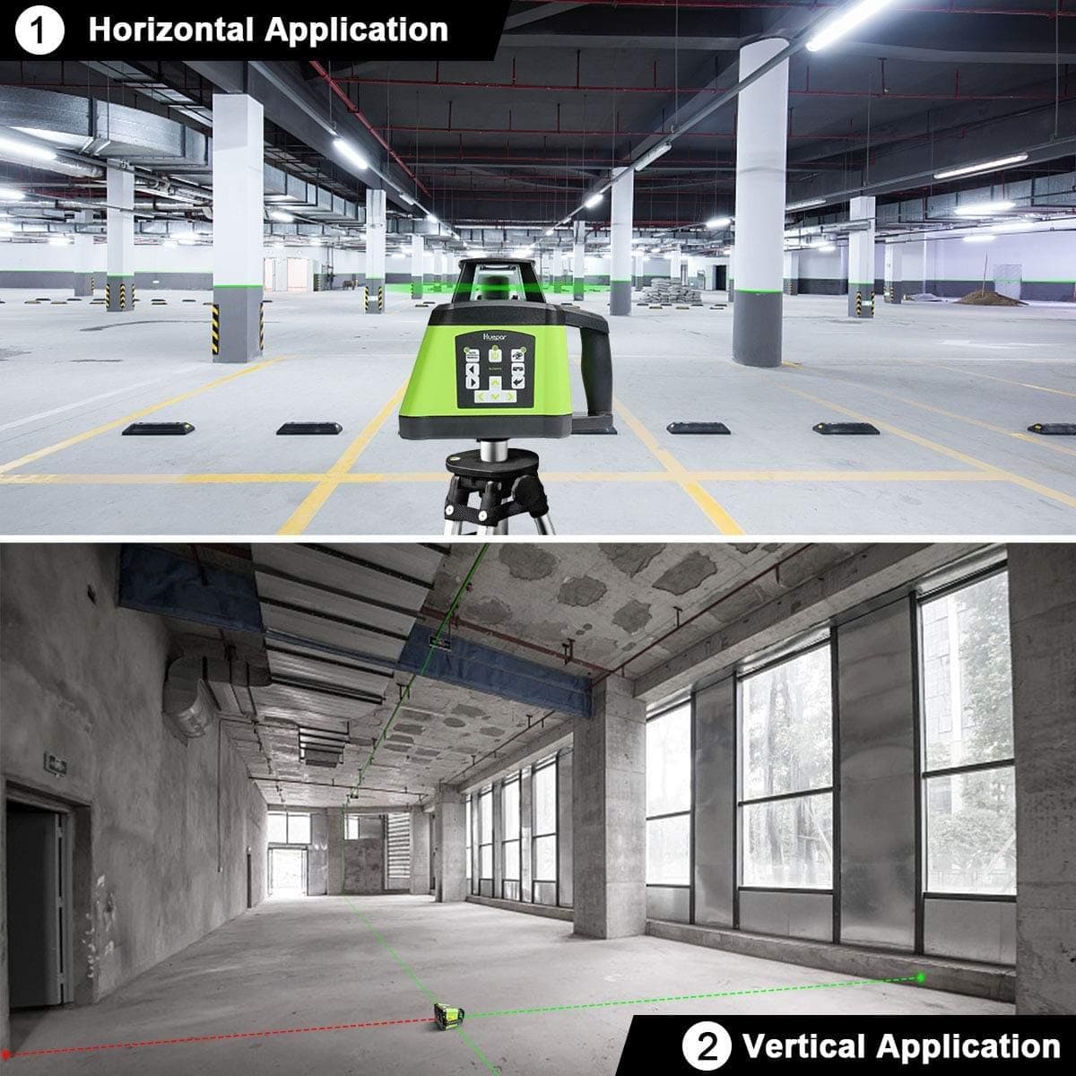 Huepar RL200HVG Laser Level - Rotary Laser Levels