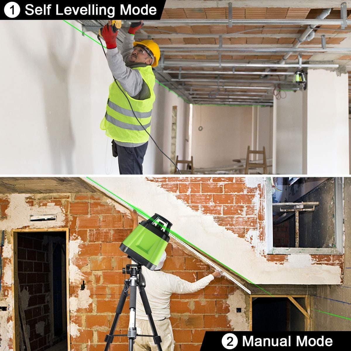 Huepar RL200HVG Laser Level - Rotary Laser Levels