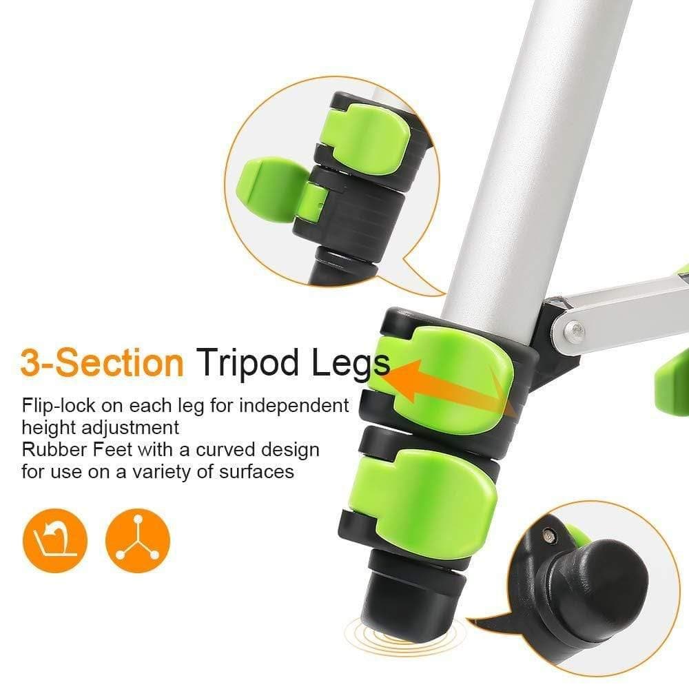 Huepar TPD05 - Aluminum Portable Adjustable Tripod - Tripods