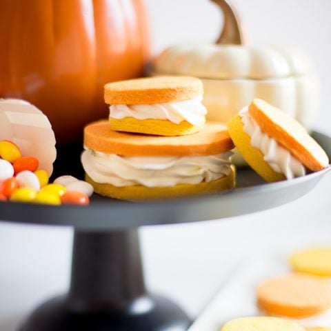 Sugar Cookie Sandwiches with Cheesecake Filling