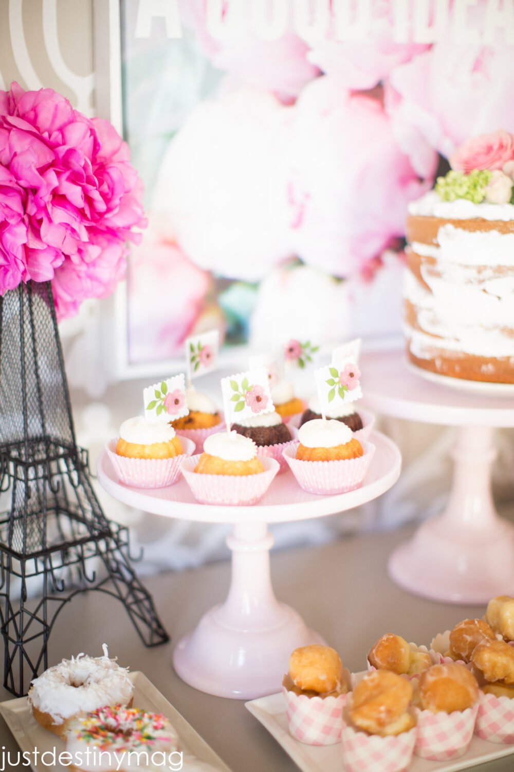 Paris Birthday Party Dessert Table