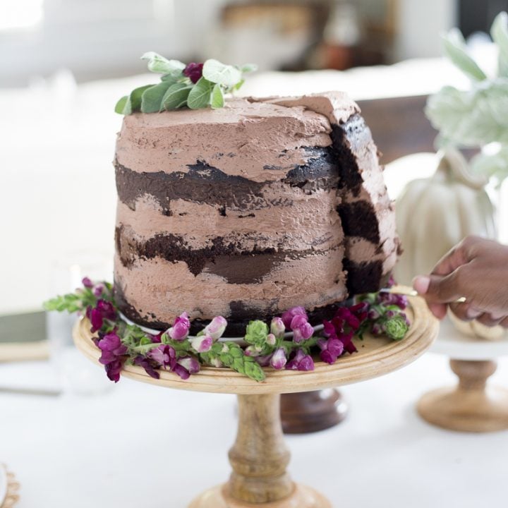 Chocolate Naked Cake 