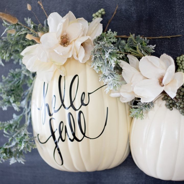 DIY Wall Pumpkin
