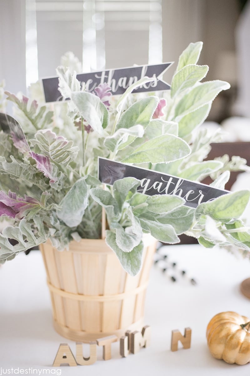 Simple Fall Centerpiece with Just Destiny Mag-18