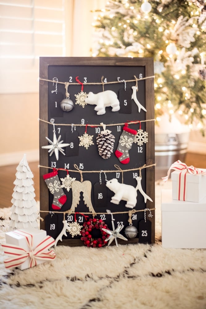 DIY Chalkboard Advent Calendar