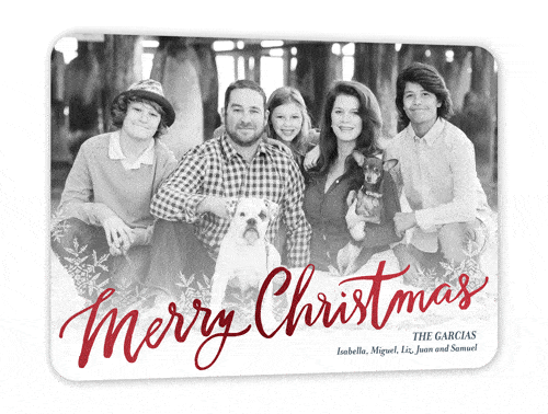 Merry Christmas Foil Red