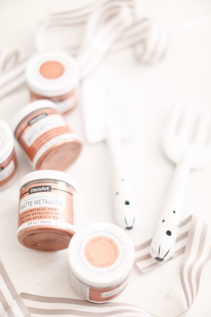 Rose Gold Paint DIY project