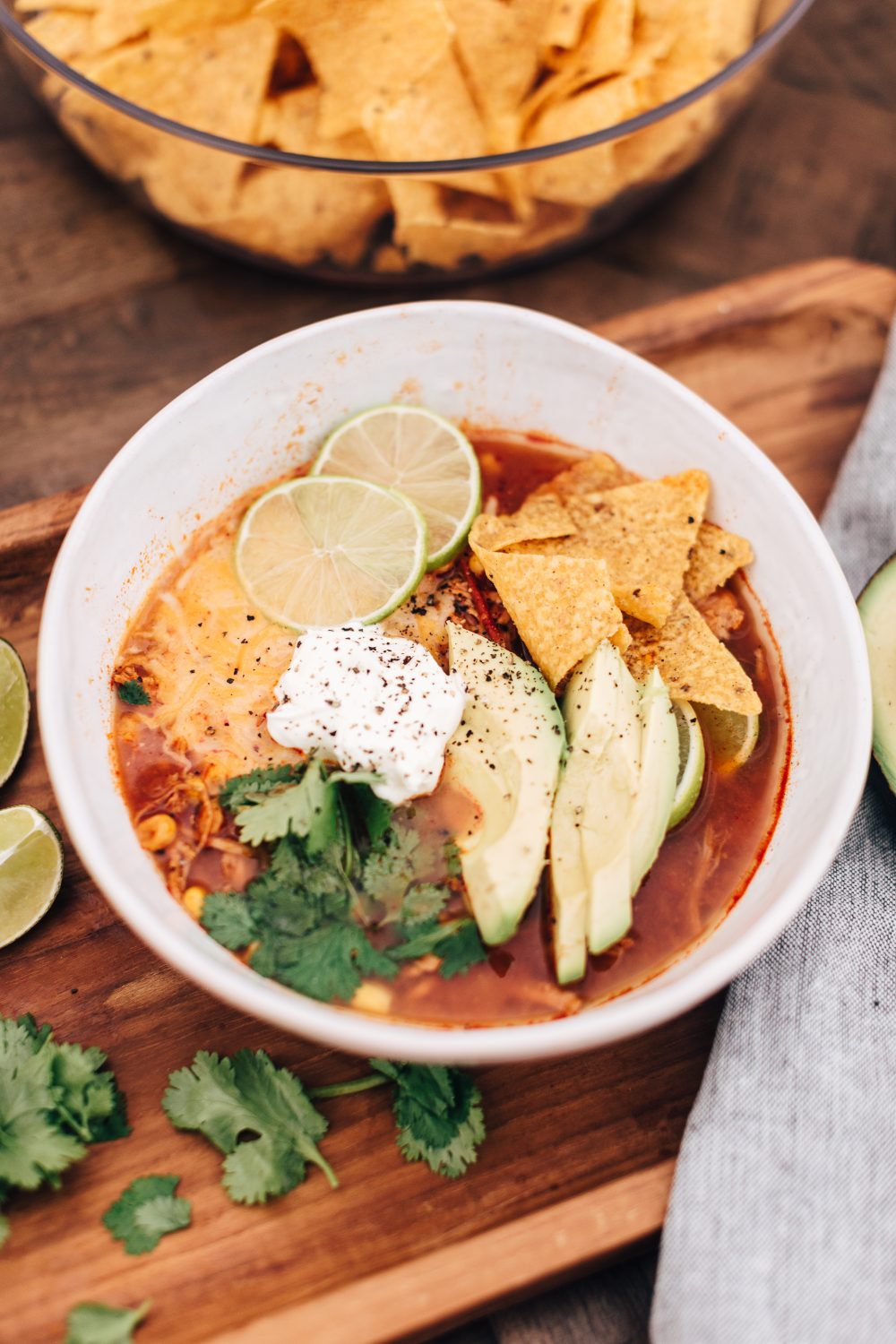 Slow Cooker Chicken Tortilla Soup