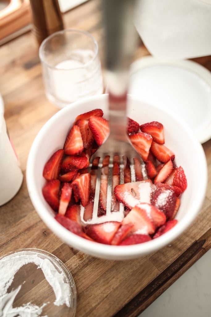 Mashing Strawberries